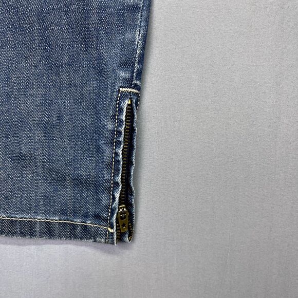 Levi's Jeans Size 32x26 Vintage Skinny 582 Blue Dark Wash Mid Rise Ankle Zip - Picture 5 of 16